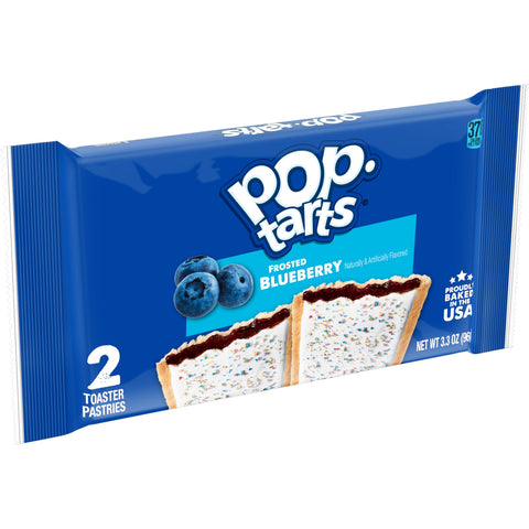 Pop-Tarts Frosted Open and Fold Display Blueberry Pastry, 2 Pastries per Pack -- 72 packs per case