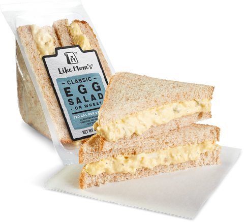 Mom's SANDWICH EGG SALAD ON WHEAT BREAD WEDGE 4.5 OZ 10000001041