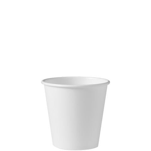 Solo® White CUP PAPER HOT SINGLE SIDED POLY 10 OZ