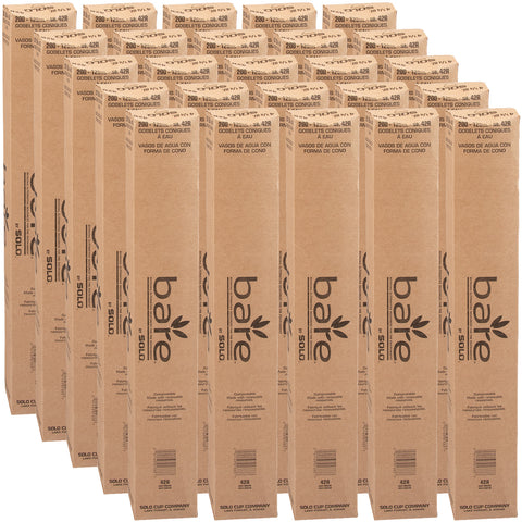 Solo® White CUP CONE WATER PAPER TREATED WHITE 4.5 OZ