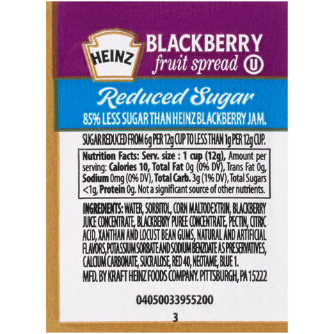 Heinz Assorted Jelly Diet Spread, 0.5 Ounce -- 200 per case.