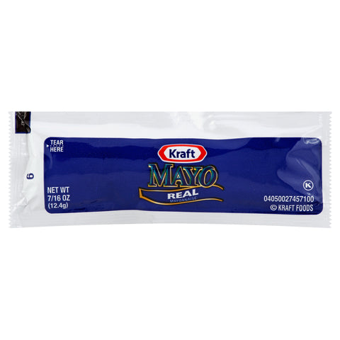 Mayonnaise Real Single Serve Pouch