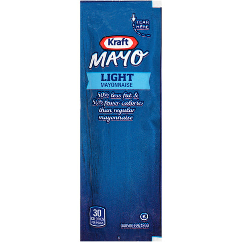 Mayonnaise Light Single Serve Pouch