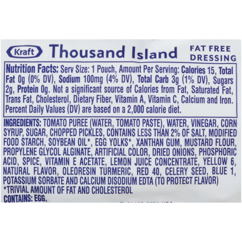 Dressing Thousand Island Fat Free Single Serve Packet