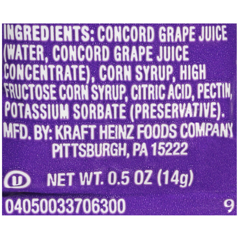 Heinz Grape Jam Squeeze Pouch, .5 Ounce -- 200 Case