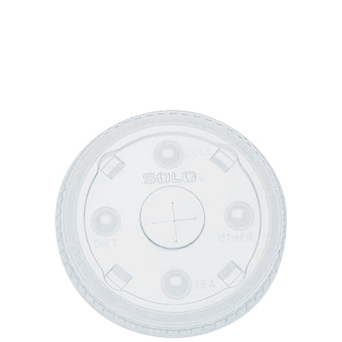 Solo® LID CLEAR W/ STRAW SLOT & IDENTIFICATION 32 OZ