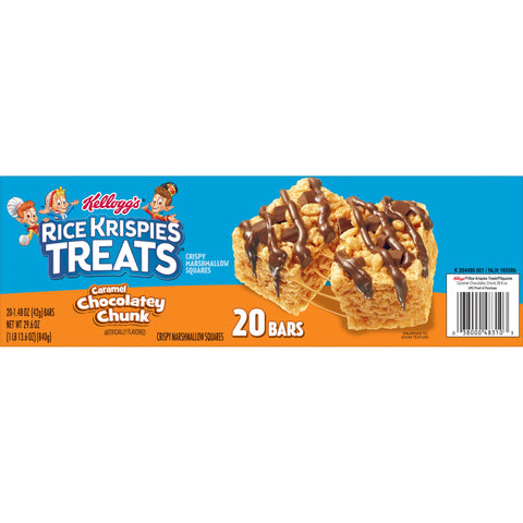 Kellogg's® SNACK BAR RICE KRISPIES TREATS® CARAMEL CHOCOLATEY CHUNK