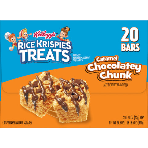 Kellogg's® SNACK BAR RICE KRISPIES TREATS® CARAMEL CHOCOLATEY CHUNK