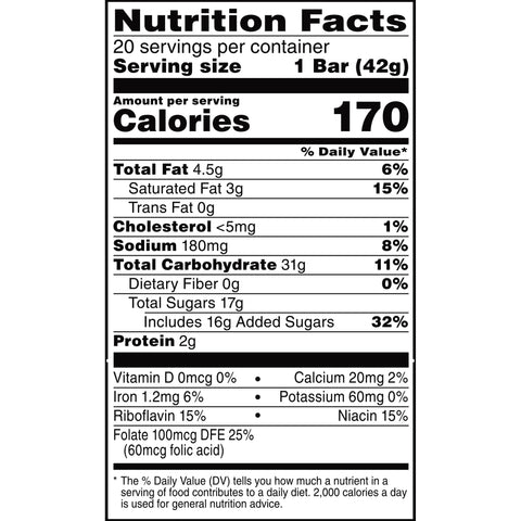 Kellogg's® SNACK BAR RICE KRISPIES TREATS® CARAMEL CHOCOLATEY CHUNK