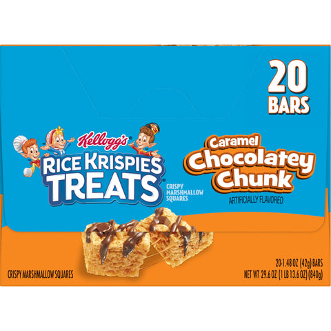 Kellogg's® SNACK BAR RICE KRISPIES TREATS® CARAMEL CHOCOLATEY CHUNK