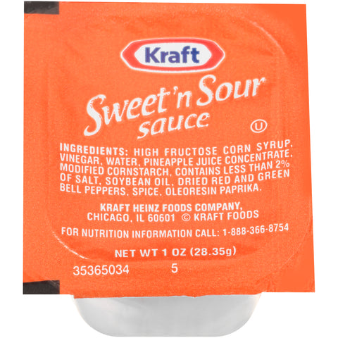 Kraft Sweet 'n Sour Sauce, 1 ounce -- 100 per case