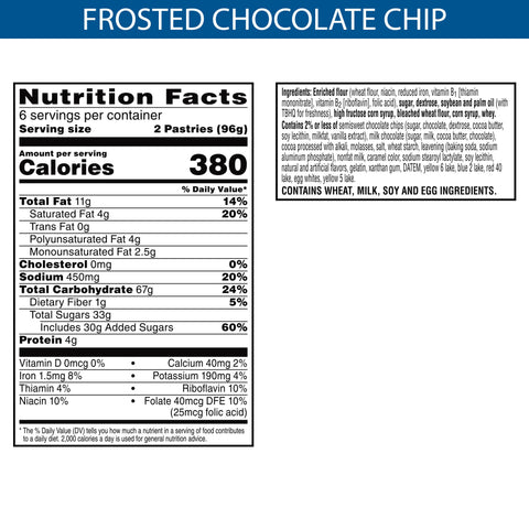 Kellogg's® PASTRY POP-TARTS® CHOCOLATE CHIP