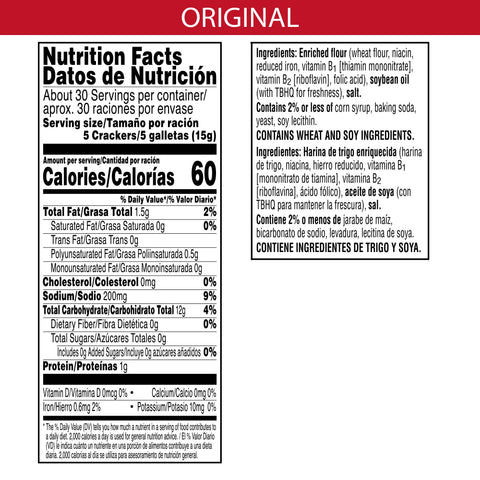 Cracker Saltine Zesta® Original