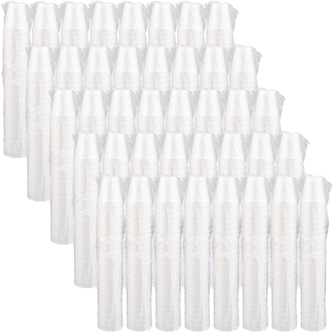 Dart Expanded Polystyrene White with Greek Key Design Small Insulated Foam Drink Cup, 8 Ounce -- 1000 per case