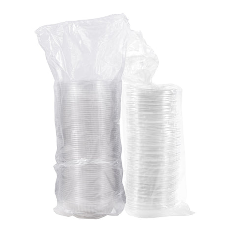 Bowl Plastic Clear W/ Dome Lid 12 Oz