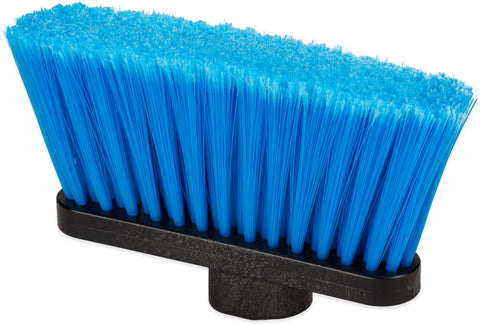 Carlisle BROOM LOBBY DUO-SWEEP® WIDE LIGHT INDUSTRIAL FLAGGED W/ BLUE METAL THREADED HANDLE BLUE 11