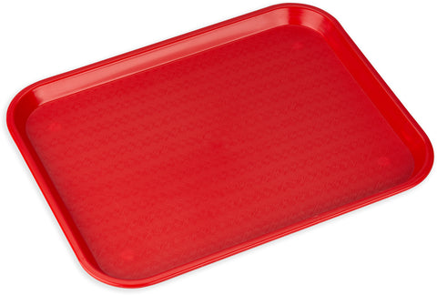 Sysco Brand TRAY CAFE PLASTIC RED 14X18