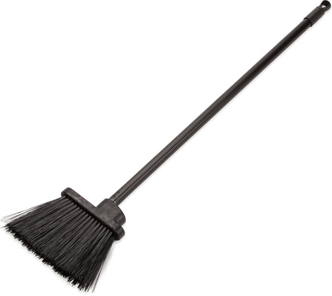 Carlisle BROOM DUO SWEEP® LOBBY W/ BLACK METAL THREADED HANDLE BLACK 30