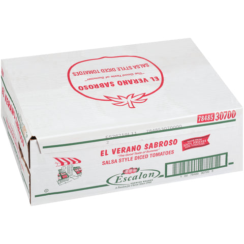 El Verano Sabroso Salsa Style Diced Tomatoes, 102 Ounce -- 6 per case.