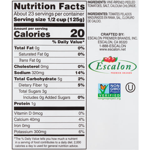 El Verano Sabroso Salsa Style Diced Tomatoes, 102 Ounce -- 6 per case.