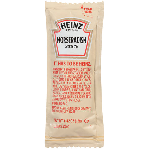 Heinz Horseradish Sauce Single Serve, 12 Gram -- 200 Case