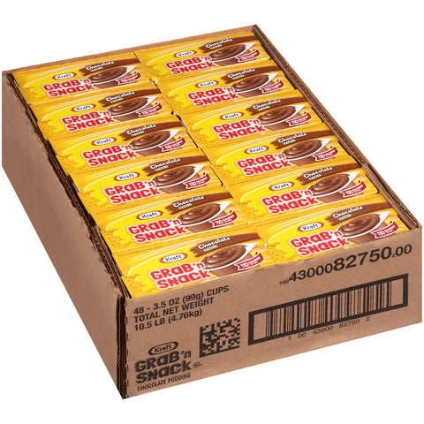 Handi Snacks Chocolate Pudding 4 Pack, 14 Ounce -- 12 Case