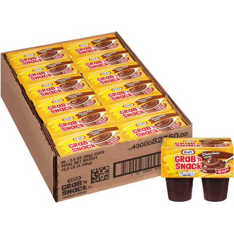 Handi Snacks Chocolate Pudding 4 Pack, 14 Ounce -- 12 Case