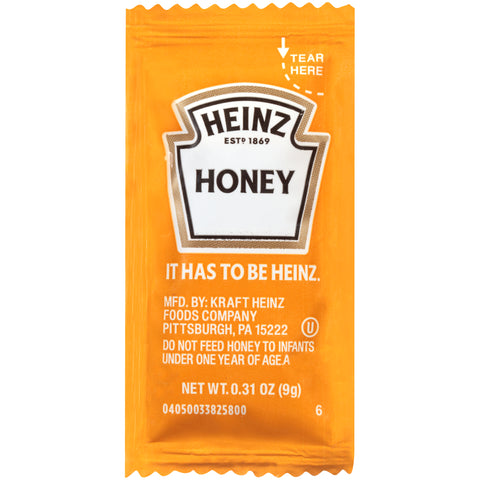 Heinz Single Serve Honey, 9 Gram -- 200 per case.