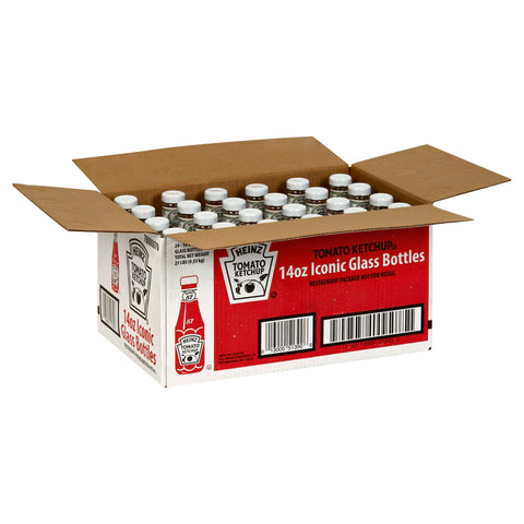 Heinz Ketchup Glass Bottle, 14 Ounce -- 24 per case