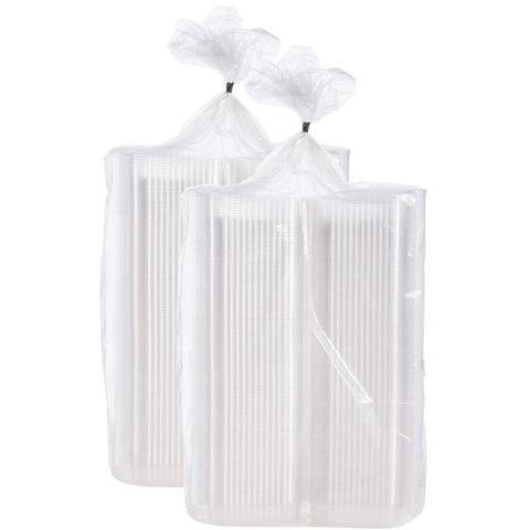 Container Plastic Clear Hinged Lid 5.3x5.6x2.8