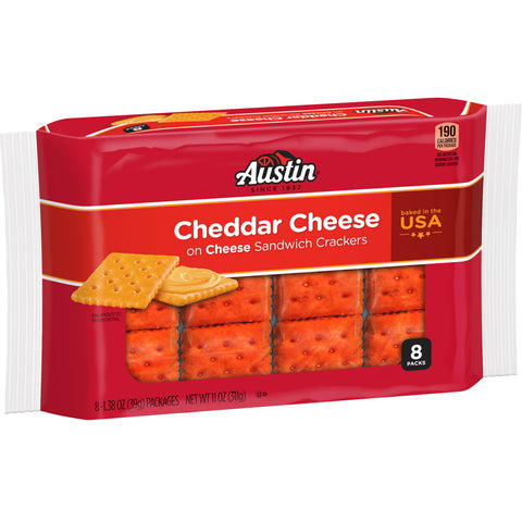 Austin Cheddar On Cheese Sandwich Cracker, 1.38 Ounce -- 96 per case