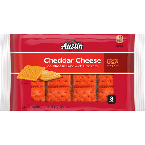 Cracker Cheese Cheddar Sandwich Square Ss Sleeve