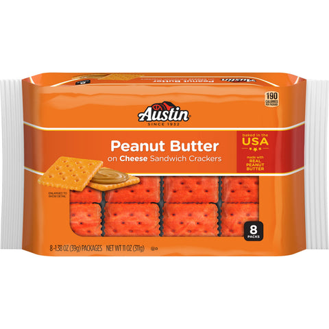 Cracker Cheese Peanut Butter Sandwich Square Ss Sleeve