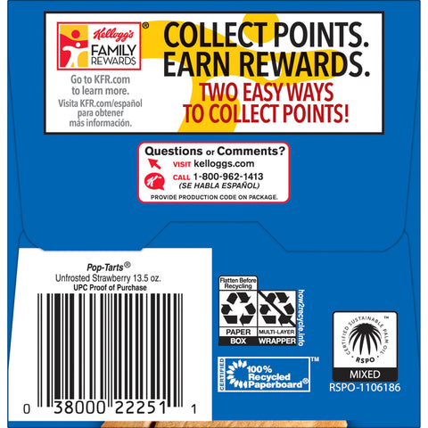 Kellogg's® SNACK PASTRY POPTART STRAWBERRY