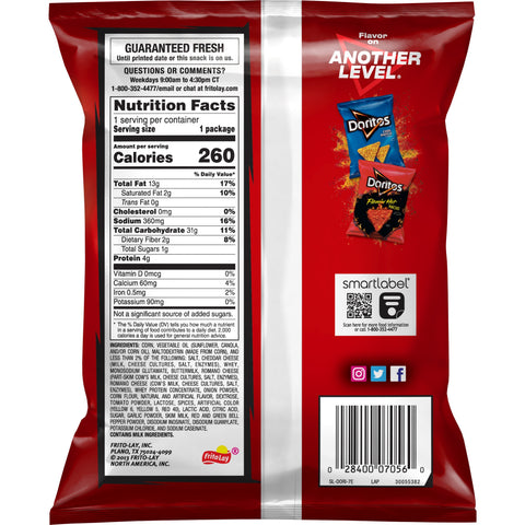 Tortilla Chip Nacho Cheese Large Single Serve