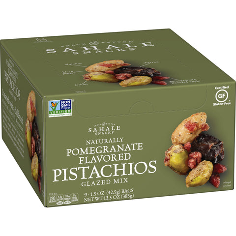 Sahale Pomegranate Pistachios Glazed Mix, 1.5 Ounce -- 108 per case.