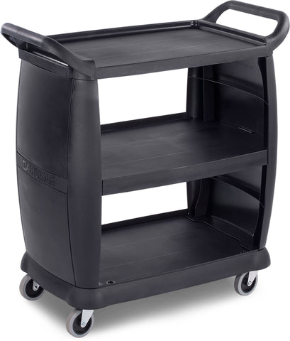 Carlisle CART SMALL BUSSING & TRANSPORT BLACK 18X36.25X38 300 LB CAPACITY
