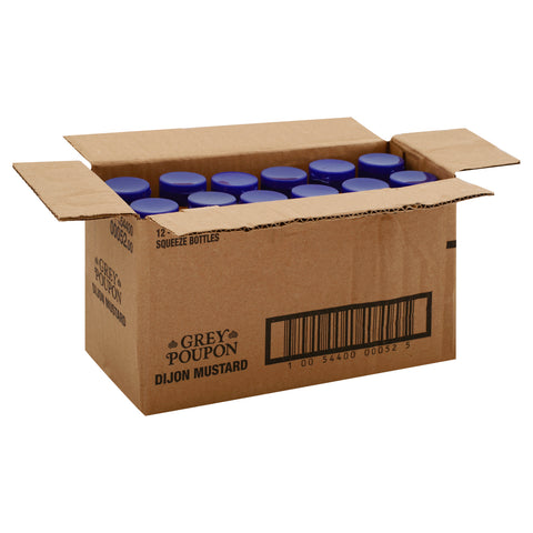 Grey Poupon Dijon Mustard Squeeze 12 Case 10 Ounce