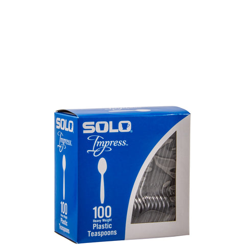 Solo® Impress™ SPOON TEA PLASTIC HEAVY WEIGHT CLEAR PS