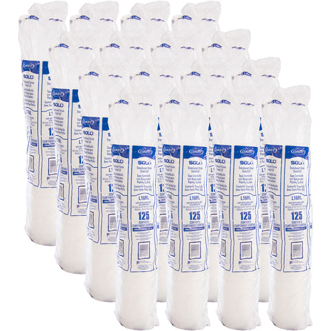 Solo® LID PLASTIC TRANSLUCENT STRAW SLOT F/12-16-22 OZ