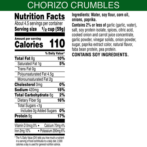 Veggie Meal Solutions Veggie Chorizo