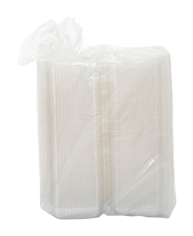 Container Plastic Clear Oblong Hinged 7