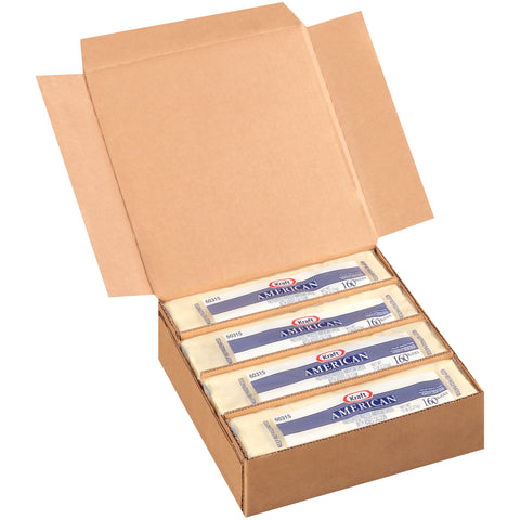 Kraft American Sliced White Cheese, 5 Pound -- 4 per case.