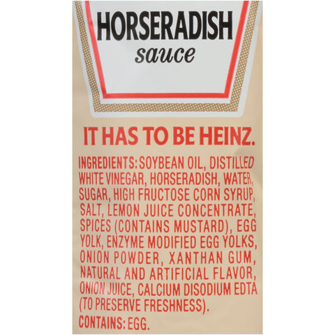 Heinz Horseradish Sauce Single Serve, 12 Gram -- 200 Case