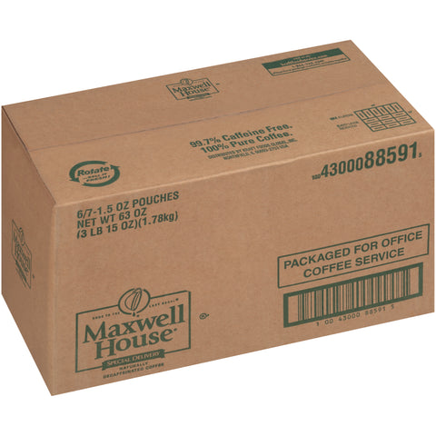 Maxwell House Special Delivery Decaffeinated Ground Coffee, 1.5 ounce -- 42 per case
