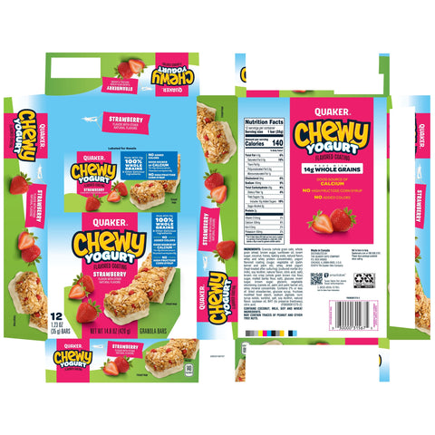 Quaker Chewy GRANOLA BAR YOGURT STRAWBERRY CHEWY