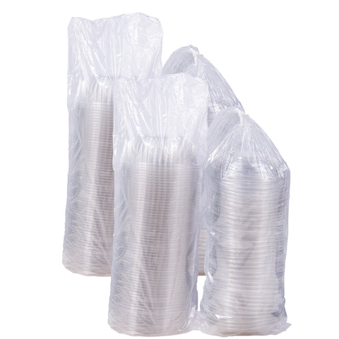 PresentaBowls® BOWL PLASTIC CLEAR WITH DOME LID 32 OZ