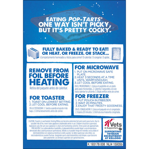 Kelloggs Frosted Strawberry Pop Tarts, 13.5 Ounce -- 12 per case