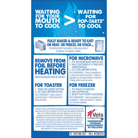 Kellogg's® PASTRY POP TART SMORES FROSTED 1.69 OZ SHELF STABLE TWIN PACK