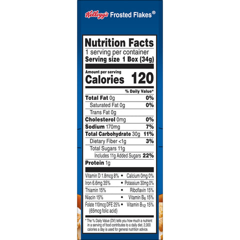 Cereal Frosted Flakes Individual Box